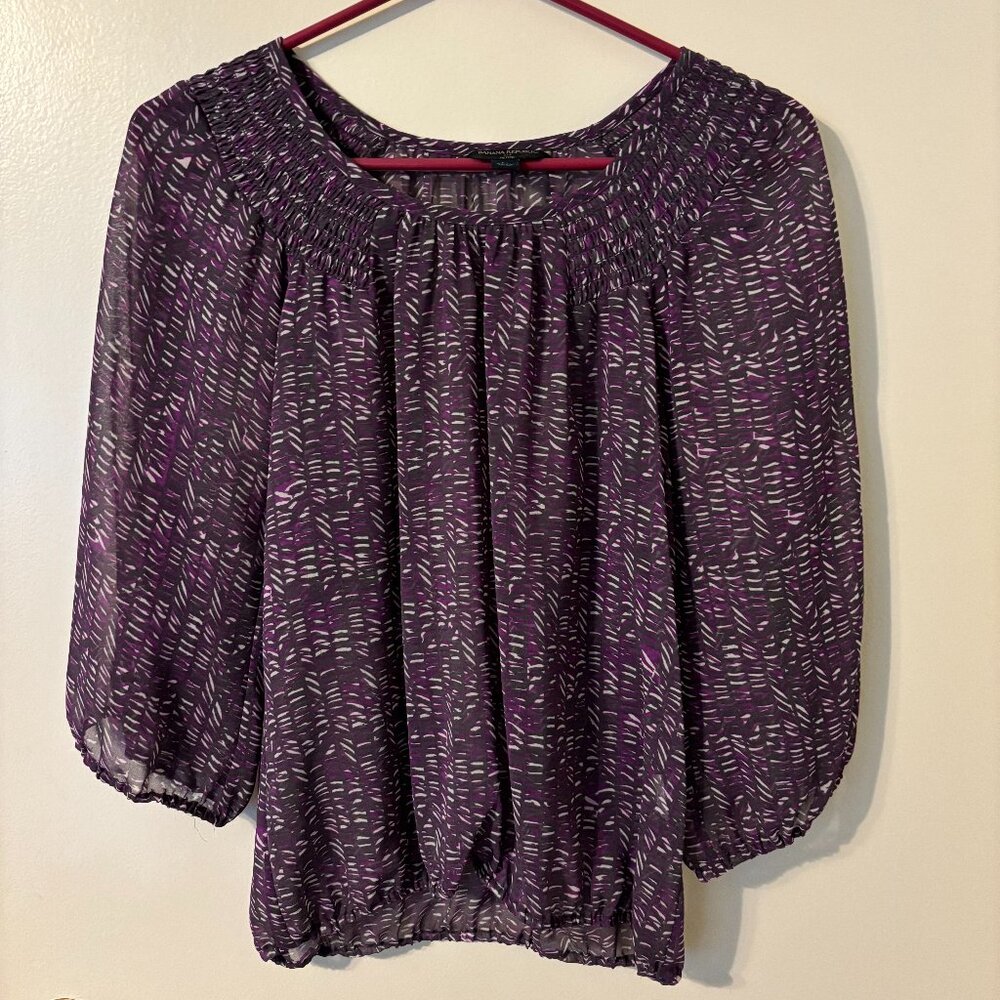 Banana Republic sheer blouse. Size small petite